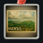 Hawaii Ornament<br><div class="desc">Ein cooles,  Vintages Hawaii-Ornament mit einer wunderbar üppig Vintagen hawaiianischen Szene.</div>