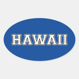 Hawaii Ovaler Aufkleber