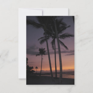 Hawaii Palm Tree Party kleine Einladung