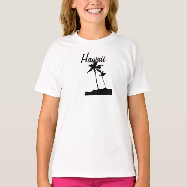 Hawaii Palm Trees T-Shirt (Vorderseite)