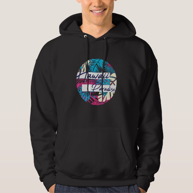 Hawaii Paradies Urlaub Hoodie (Vorderseite)