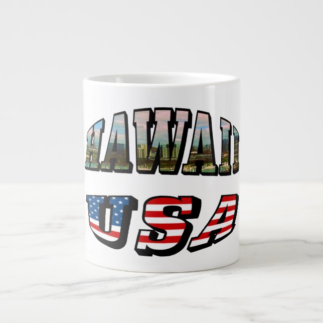 Hawaii Picture and USA Jumbo-Tasse (Vorderseite)