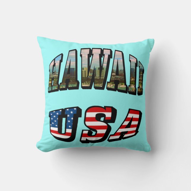 Hawaii Picture and USA Kissen (Vorderseite)