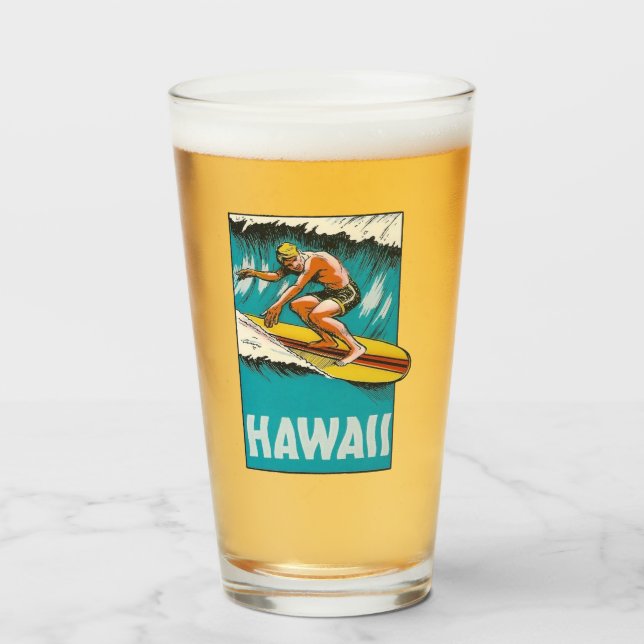 Hawaii Pint Glass Glas (Vorne (Gefüllt))