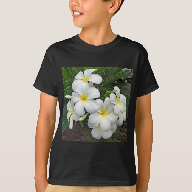 Hawaii Plumeria Blume T-Shirt (Vorderseite)