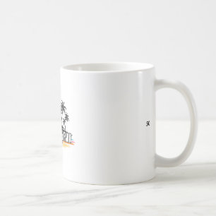 Hawaii Poipu Beach Park Retro-Surferstrand  Kaffeetasse