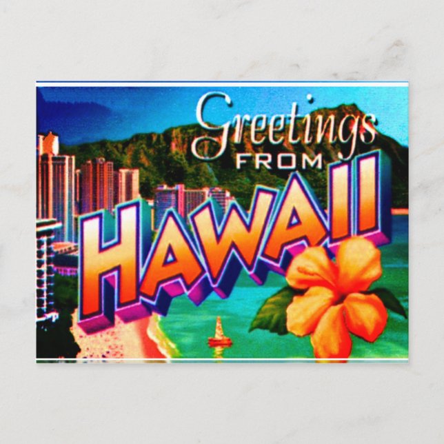 Hawaii Postcard Postkarte (Vorderseite)