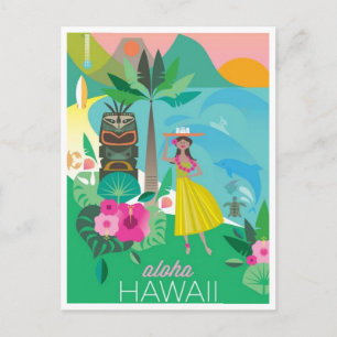 Hawaii Postkarte
