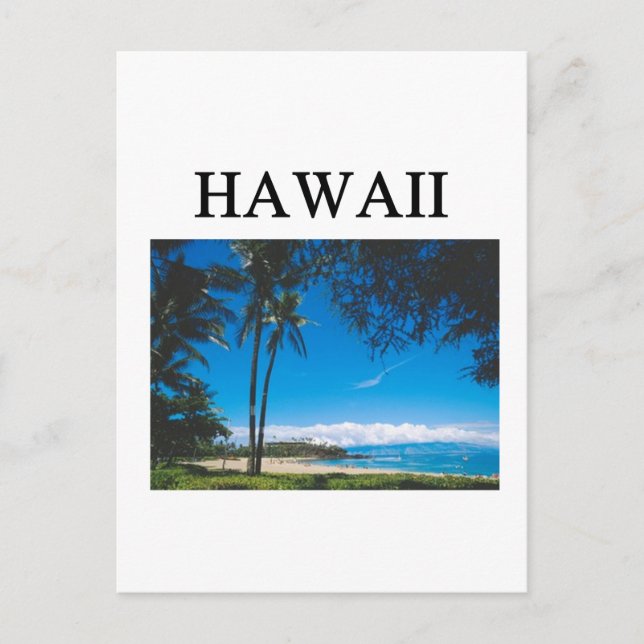 Hawaii Postkarte (Vorderseite)