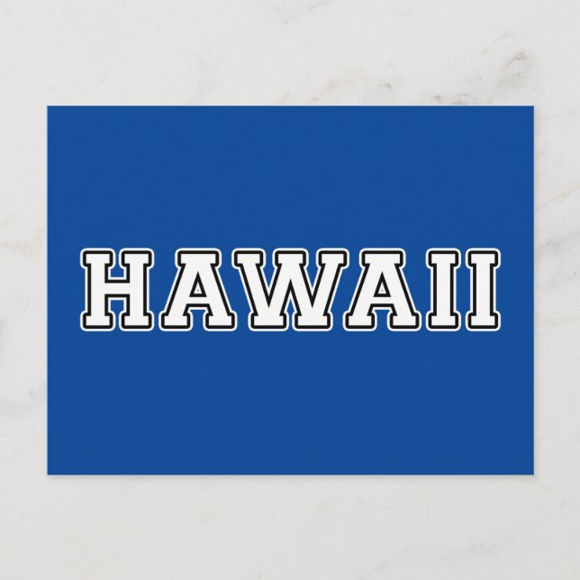 Hawaii Postkarte (Vorderseite)