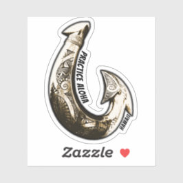 Hawaii Practice Aloha - Tribal Hook Aufkleber