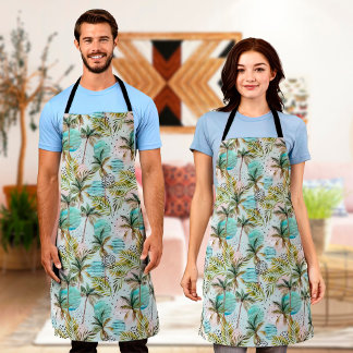 Hawaii Print Blumen Cotton Schürze für Männer und 