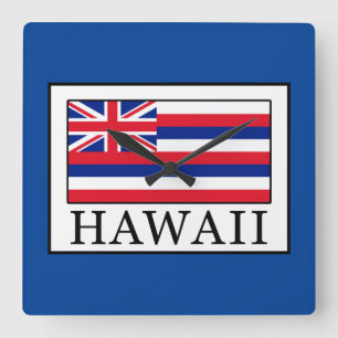 Hawaii Quadratische Wanduhr