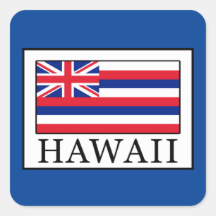Hawaii Quadratischer Aufkleber