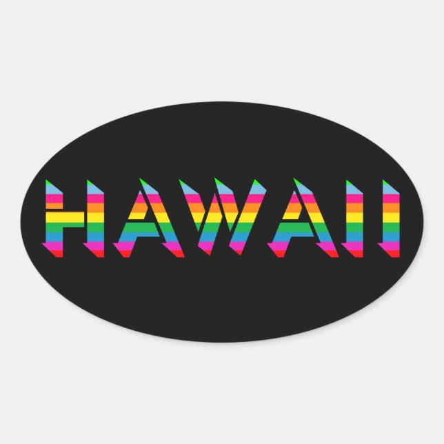 Hawaii Rainbow Stickers (Vorderseite)
