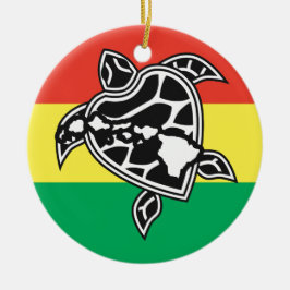 Hawaii-Reggae-Schildkröte Keramik Ornament