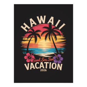Hawaii-Reise 2026 Sommerferien Strand Fotodruck
