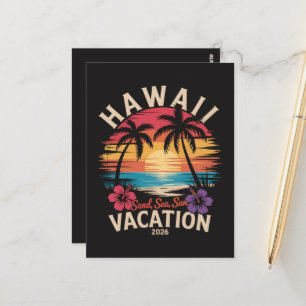 Hawaii-Reise 2026 Sommerferien Strand Postkarte