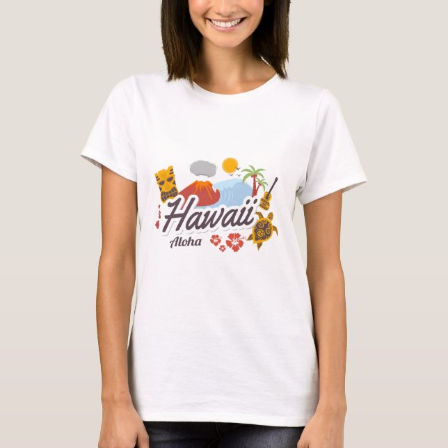 Hawaii-Reise T-Shirt (Vorderseite)