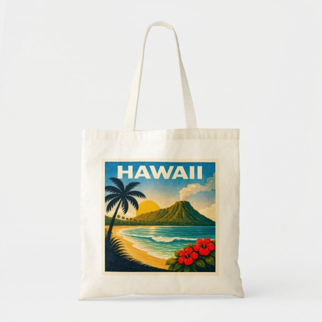 Hawaii-Reiseplakat Tragetasche (Vorne)