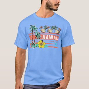 Hawaii Retro Vintage 50er 60er Tiki Stil Hawaiian T-Shirt