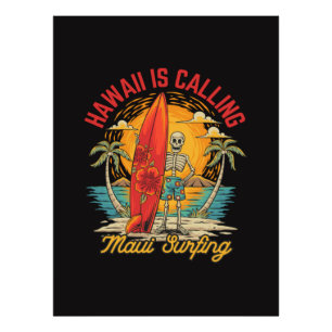 Hawaii Ruft Maui Surfen Insel Vibes Fotodruck
