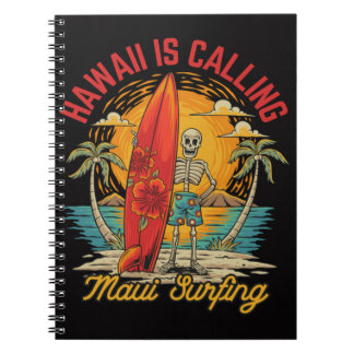 Hawaii ruft Maui Surfen Insel Vibes Notizblock