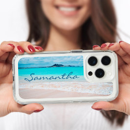 Hawaii Sandy Beach Blue Ocean Foto Individuelle Na