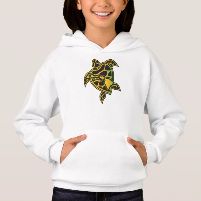 Hawaii-Schildkröte Hoodie (Vorderseite)