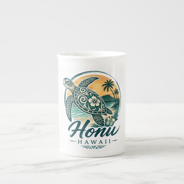 Hawaii-Schildkröte Prozellantasse (Vorderseite)