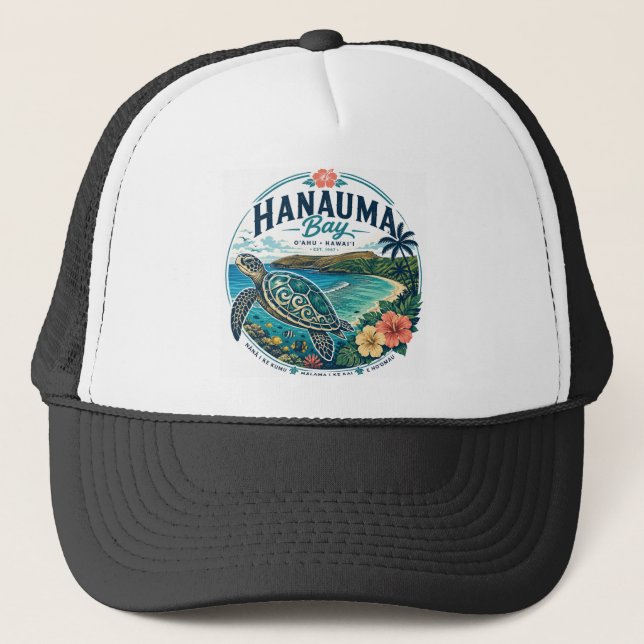 Hawaii-Schildkröte Truckerkappe (Vorderseite)