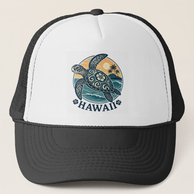 Hawaii-Schildkröte Truckerkappe (Vorderseite)