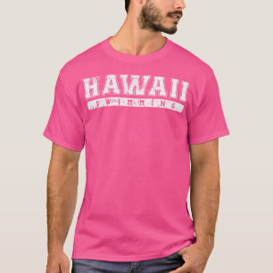Hawaii schwimmen weißen Text T-Shirt