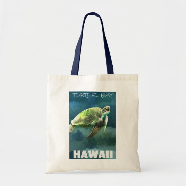 Hawaii Sea Turtle Artistic Tragetasche (Vorne)