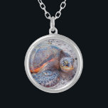 Hawaii Sea Turtle Honu Foto Einfaches, modernes De Versilberte Kette<br><div class="desc">Meeresschildkröten wissen sicherlich, wie man in der Sonne entspannt. Lassen Sie sich von den warmen Brisen der Hawaiianischen Inseln abhalten, wenn Sie diese niedliche, stilvolle, Foto-Charme-Halskette eines nahen Anteils einer hawaiianischen "Honu"-Meeresschildkröte tragen. Diese Halskette ist in kleinen, mittleren und großen Größen sowie in quadratischer und kreisförmiger Form erhältlich. Sie können...</div>