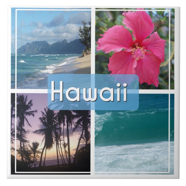 Hawaii Seascape Fliese (Vorderseite)