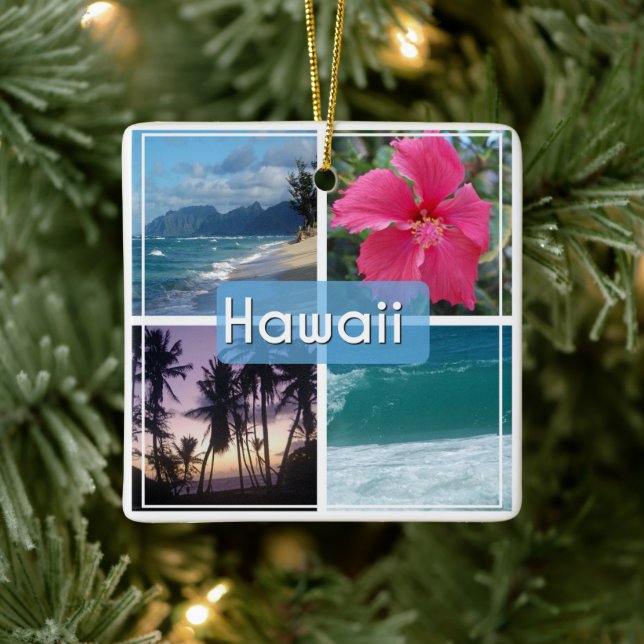 Hawaii Seascape Keramikornament (Baum)