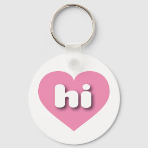 Hawaii Solid Pink Heart - Liebe Schlüsselanhänger