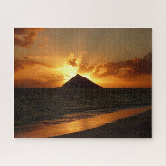 Hawaii-Sonnenaufgang am Strand (Horizontal)