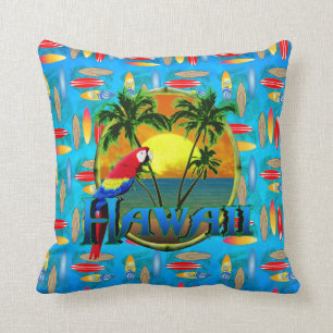 Hawaii-Sonnenuntergang-Surfbretter Kissen