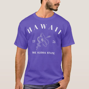Hawaii-Staat auf Dunkel T-Shirt