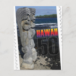 Hawaii Staatlichkeit 50. Jubiläum Postkarteninsel Postkarte