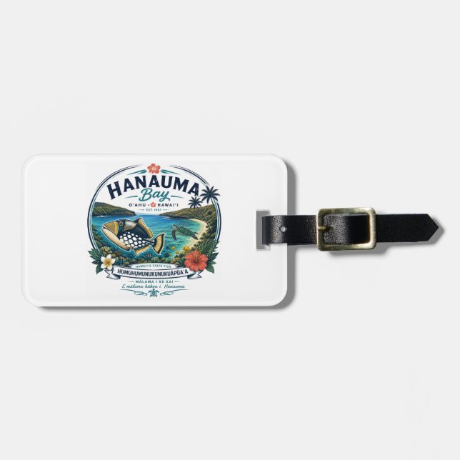 Hawaii Staatsfisch Gepäckanhänger (Vorderseite horizontal)