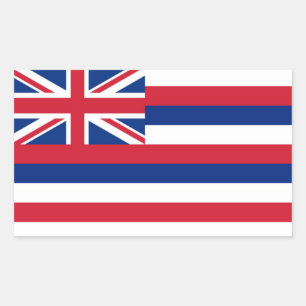 Hawaii-Staatsflagge Rechteckiger Aufkleber