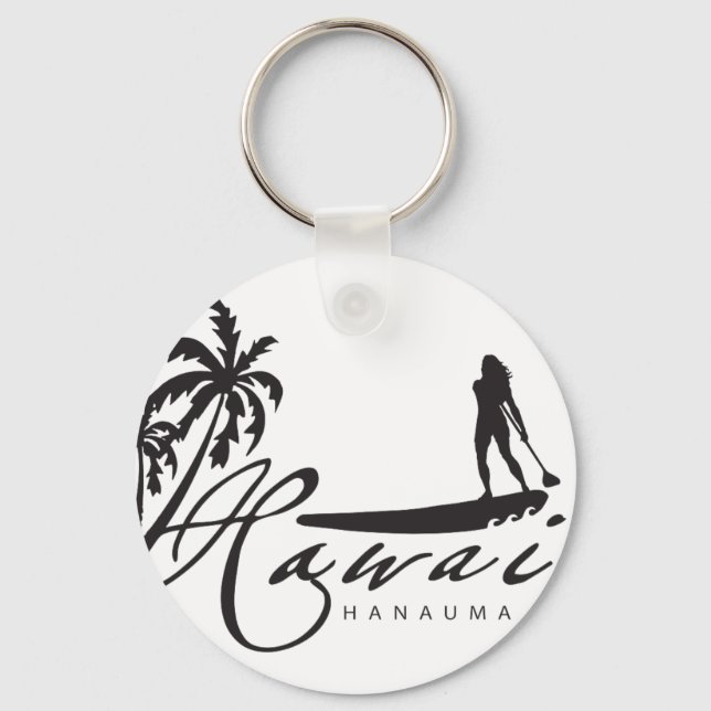 Hawaii Standup Paddle Schlüsselanhänger (Vorderseite)