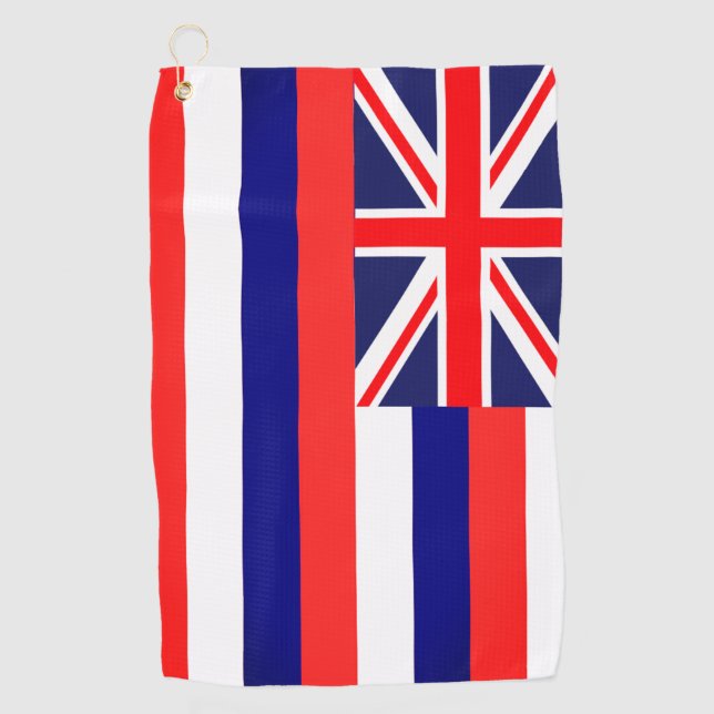 Hawaii State Flag Golf Handtuch (Vorderseite)