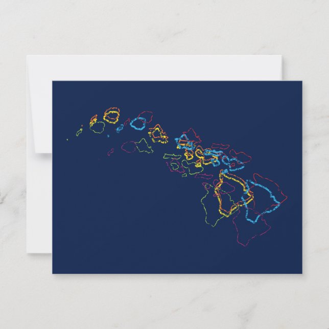 Hawaii Stolz Einladung (Vorderseite)