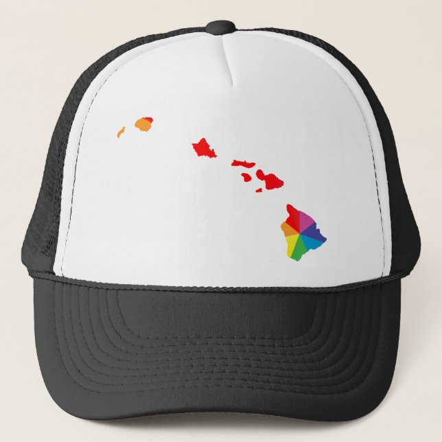 hawaii Stolz. verworren. Truckerkappe (Vorderseite)