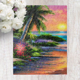 Hawaii-Strandlandschaft-Puzzle