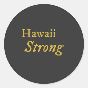 Hawaii Strong Runder Aufkleber